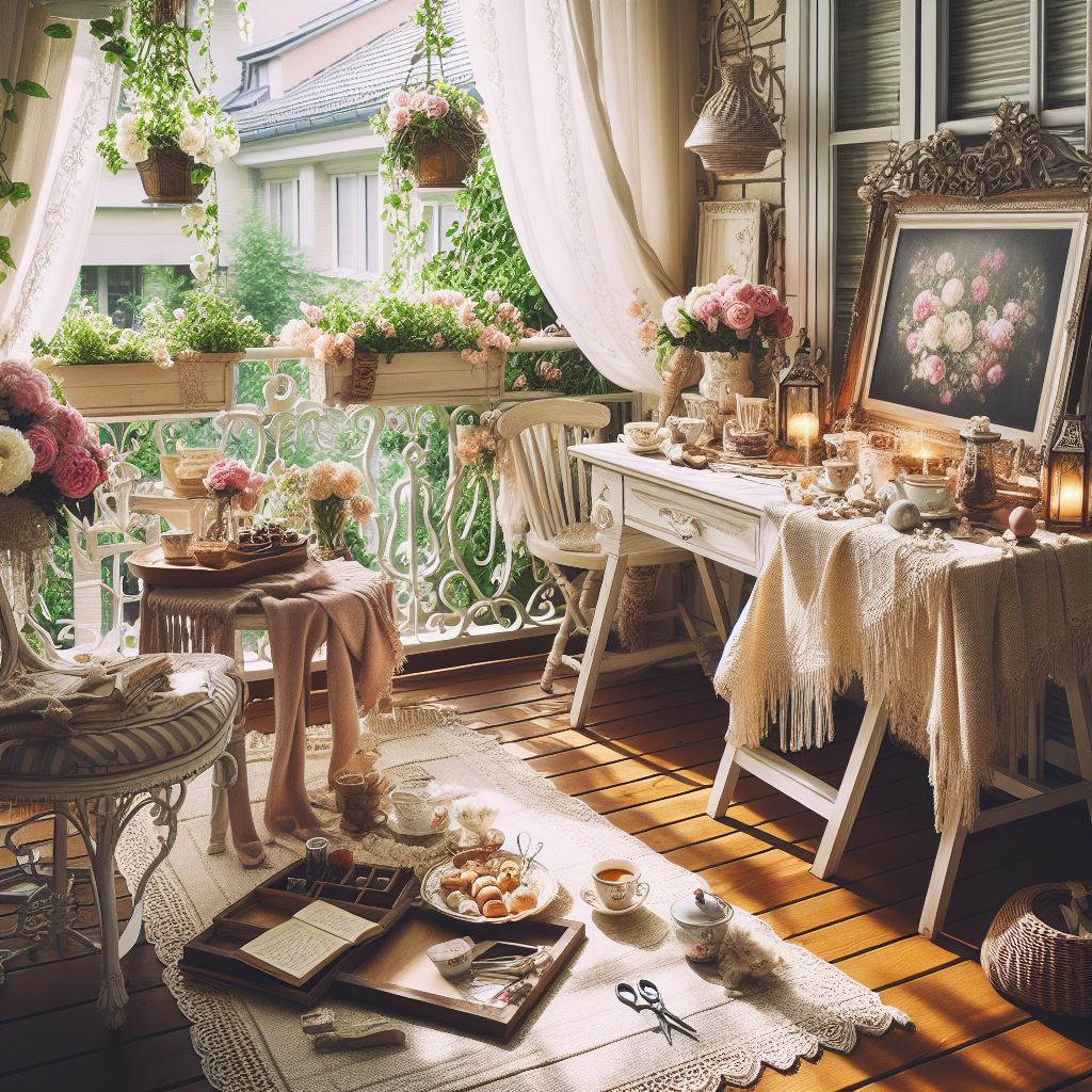 Balkon w Stylu Shabby Chic 