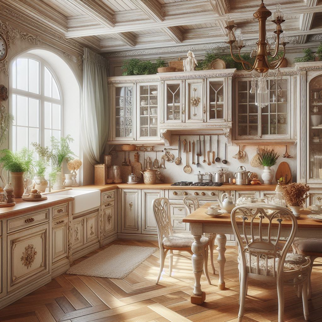 Styl shabby chic w kuchni - Inspiracje i pomysły na aranżację