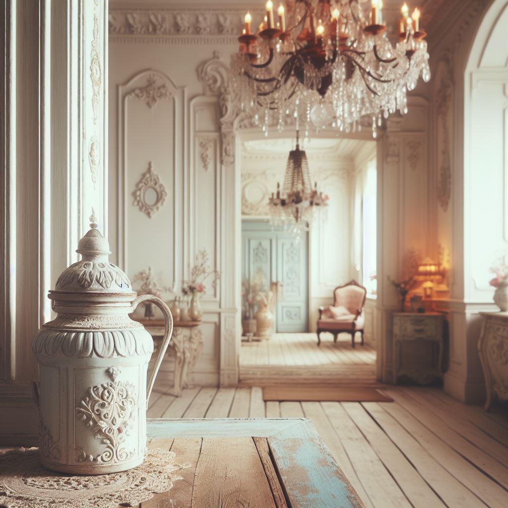 Przedpokój w Stylu Shabby Chic 