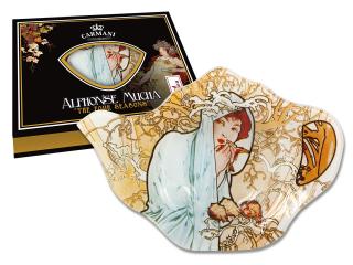 talerzyk na torebkę herbaty ekspresowej alfons mucha cztery pory roku zima