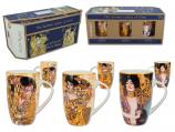 Trzy Kubki Gustav Klimt Zestaw Upominkowy