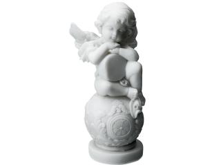aniołek na kuli alabaster figury religijne