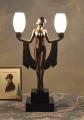nastrojowa lampa w stylu art deco