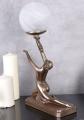 lampa stołowa z figurą tancerki w stylu art deco