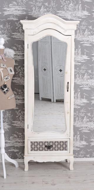 szafa bieliźniarka z lustrem styl rustykalny shabby chic