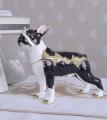 boston terrier szkatułka w stylu faberge