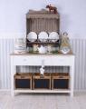 rustykalny bufet w stylu shabby chic