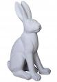 figura ogrodowa biały zając 60 cm