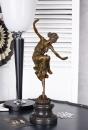 Bajadera Figura Tancerki Brąz Marmurowy Cokół 44 cm