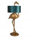 flaming szmaragdowo-złota lampa podłogowa 142 cm