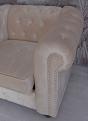 fotel klubowy chesterfield beżowy