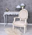 fotel w stylu barokowym shabby chic