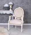 fotel w stylu barokowym shabby chic