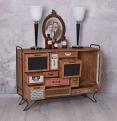 komoda patchworkowy design styl industrialny / loftowy