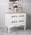 komoda dwie ażurowe szuflady styl rustykalny shabby chic