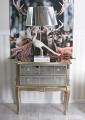 komoda dwie szuflady glamour lustra