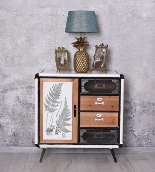 metalowa komoda meble loftowe styl industrialny