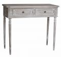 konsolka dwie szuflady styl rustykalny shabby chic 89 x 40 x 78 cm