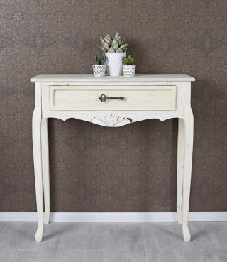 konsolka z kluczem styl rustykalny shabby chic