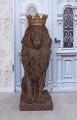 lew w złotej koronie figura styl renesansowy 92cm