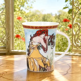kubek lato cztery pory roku alfons mucha