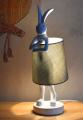 lampa biały królik figury zwierząt 44 cm