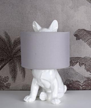 lampa buldog francuski figury zwierząt 44 cm