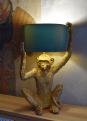 lampa figura małpy styl jungle figury zwierząt 54 cm