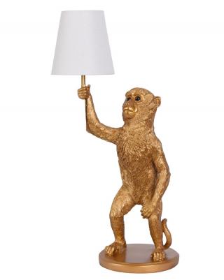 lampa styl jungle złota małpa 62 cm
