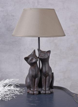 lampa zakochane koty figury zwierząt