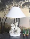 Lampa Urocze Koty Figury Zwierząt Shabby Chic 52 cm