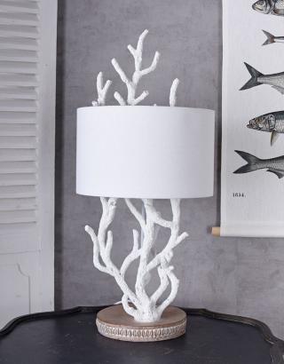 lampa koralowiec styl hampton 67 cm