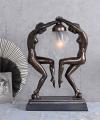 lampa w stylu art deco figury kobiet