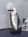przepiękna lampa z figurą tancerki w stylu art deco