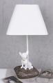 stylowa lampa z figurą chihuahua