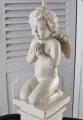 lampa figura aniołka na postumencie 68 cm