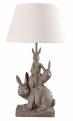 lampa trzy zające figury zwierząt 55 cm