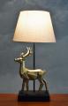 lampa złoty jeleń figury zwierząt 61 cm