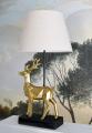 lampa złoty jeleń figury zwierząt 61 cm