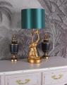 lampa figura złoty słoń styl jungle figury zwierząt 52 cm