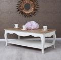 rustykalna ława w stylu shabby chic