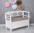 ława ze skrzynią styl rustykalny shabby chic
