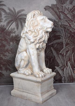 lew na postumencie figura ogrodowa 110 cm
