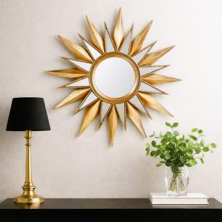 lustro słoneczne styl art deco dekoracja ściany