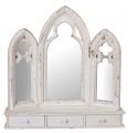 lustro tryptyk styl gotycki shabby chic 72 cm