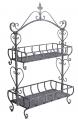 metalowa etażerka regał styl rustykalny shabby chic