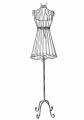 metalowy manekin w stylu shabby chic