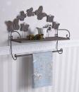 Motyle Metalowy Regał na Ścianę Shabby Chic