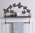 motyle metalowy regał na ścianę shabby chic