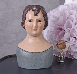 duży pojemnik popiersie kobiety shabby chic